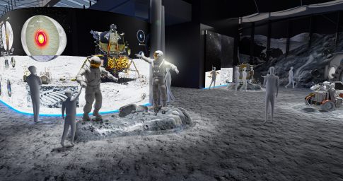 Lunar space suits exhibit